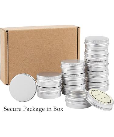0.5 Ounce Aluminum Tin Jar with Labels TUZAZO 15 ml Aluminum Refillable Round Small Containers with Screw Lids for Cosmetics Balms Creams Salves Candles and more - Buy Online on GoSupps.com