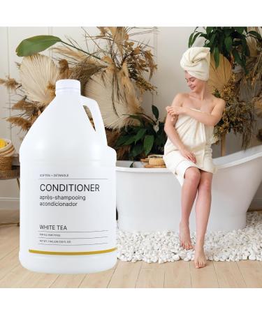 Hotel Emporium 1 Gallon Bulk Conditioner Refill - All Hair Types Cruelty-Free White Tea Scent | Perfect for Hotels Motels & Gyms - Buy Online on GoSupps.com