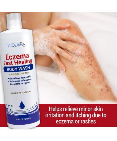 TriDerma Eczema Fast Healing Body Wash - Sensitive Skin - 16 oz - Buy Online on GoSupps.com