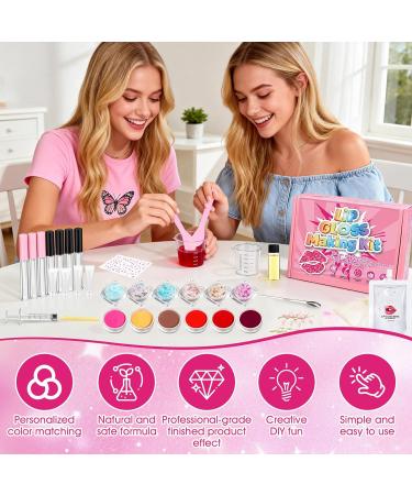 Kit Fabrique a Gloss kit de Fabrication de Gloss Lip gloss Making kits Creatif Adulte Cr ez Facilement Votre Propre glos-s Personnalis Cadeaux de Maquillage Amusants Bunt - Buy Online on GoSupps.com