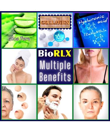 BioRLX Shave Factory 99% Purity Aloe Vera Gel with Collagen & Hyarulonic Acid 80ml - Face, Body & Hair Care - Pack of 1 - Buy Online on GoSupps.com