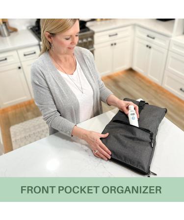 Portable Pill Bottle Organizer Bag - Lockable & See-Through Pockets | Large Heavy-Duty Medicine Organizer with Weekly Pill Box (Grey - Buy Online on GoSupps.com