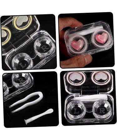 Solustre 12-Piece Contact Lens Organizer & Makeup Container Set | Compact Cosmetic Lens Etui with Small Mirror - Buy Online on GoSupps.com