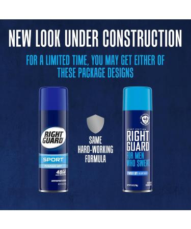 Right Guard Sport Unscented Antiperspirant Deodorant Aerosol Spray 6oz - Pack of 12 - Buy Online on GoSupps.com