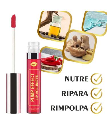 Dermocura Lip Volumizer - Long-lasting Cherry Lip Gloss with Chilli Pepper | 5x Cushion Effect in Italy - Buy Online on GoSupps.com