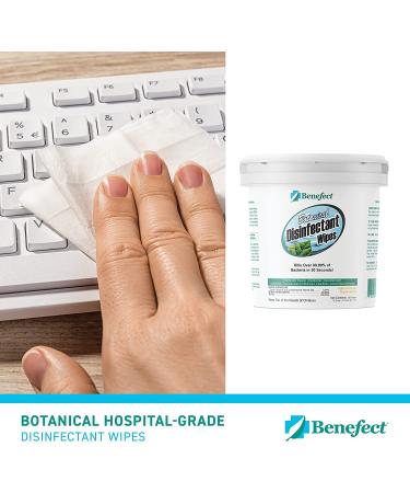 Benefect Botanical Disinfecting Wipes - (250 Wipe Count) Natural  No Residue - Antibacterial Disinfectant  Multi-Surface Cleaning and Sanitizing Wipes 250 Count (Pack of 1) - Buy Online on GoSupps.com