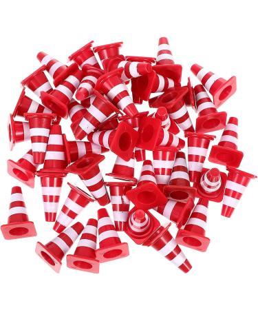 Toyandona 50 Mini Traffic Cone Set - Kids Warning Cones & Fairy Garden Accessories - Perfect Gift for Dollhouse & Mini Landscape Decoration - Buy Online on GoSupps.com