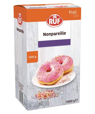 Call Nonpareille scattering corner sugar pearls in 6 brightly colored colors for ice cream seam ice cream cakes creative cakes muffins or cake pops storage pack 1x1000g Nonpareilles