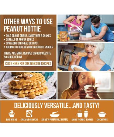 Peanut Hottie - Peanut Butter Powder (180g) All Natural Marco Friendly High Protein Low Calorie Low Fat Vegetarian Vegan Recyclable Ideal for Baking Smoothies & Cooking Single - Buy Online on GoSupps.com