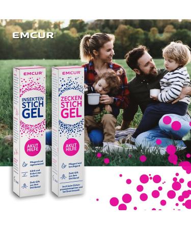 EMCUR Insect Stitch Gel - Soothing & Cooling Relief for Bug Bites | Vegan Formula | 20ml - Buy Online on GoSupps.com