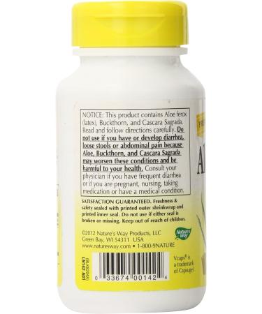 Nature's Way Aloemaxlax Capsules 100 Count - Vegetarian with Cascara Sagrada - Digestive Support - Buy Online on GoSupps.com