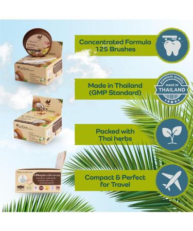  Nokthai 5 4 NOKTHAI Pack of 3 Concentrated Whitening Toothpastes with Coconut and Thai Herbs - Natural Whitening Toothpaste - 3 x 25g - Buy Online on GoSupps.com