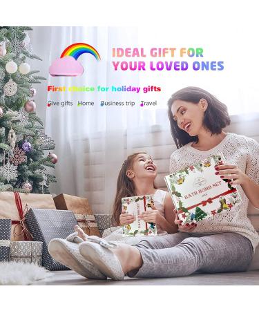 Handmade Bath Bombs Gift Set - Natural Ingredients for Women & Kids - Halloween & Christmas Gift Idea (4 Pack) - Buy Online on GoSupps.com