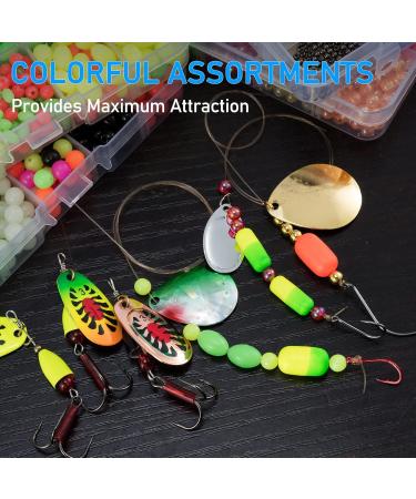 Dr.Fish Fish Bait Set - Floating Ball Stopper (Plastic) | 1000/3000 Pieces - Shining Round for Saltwater & Freshwater Fishing - Buy Online on GoSupps.com