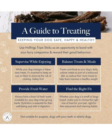 Hollings Tripe Sticks Dog Treats 100% Natural Air Dried Chews for Adult Dogs Grain Free & High in Protein (500g) 500 g (Pack of 1) - Buy Online on GoSupps.com