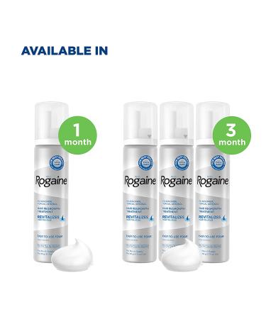 Men's Rogaine 5% Minoxidil Foam - Hair Loss & Regrowth Treatment - 3-Month Supply - Buy Online on GoSupps.com