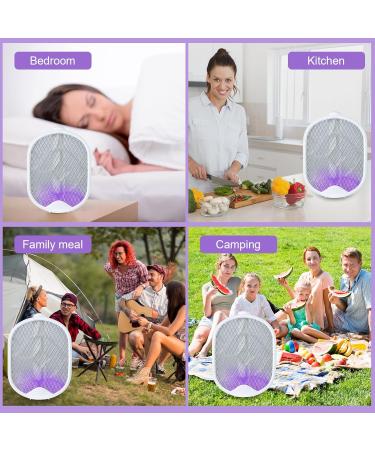 Shop Oziral 2 in 1 Electric Fly Catcher | 3000V USB Rechargeable Insect Trap for Home & Garden - Best Mosquito & Fly Destroyer - Buy Online on GoSupps.com