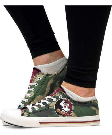 Florida State Women's Camo Low Top Canvas Shoe Size 8 - Stylish and Comfortable - Buy Online on GoSupps.com