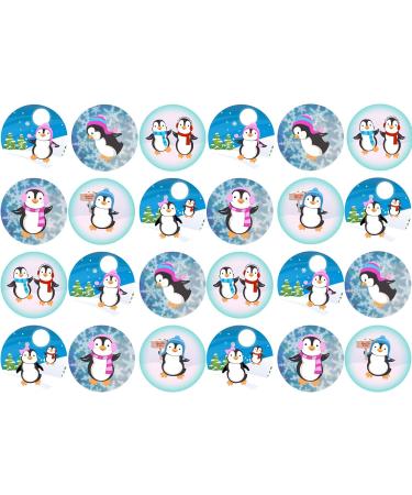 24 Edible Pre-Cut Wafer Round Cake Toppers: Penguins - Buy Online on GoSupps.com