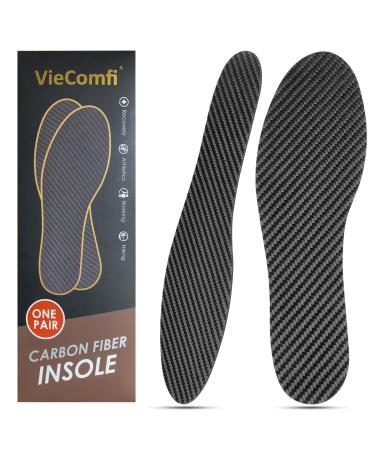 Carbon Fiber Insoles 1 Pair for Pain Relief & Injury Recovery. Rigid Orthotic Inserts Ideal for Reducing Foot Pain of Turf Toe  Hallux Rigidus  Arthritis. Carbon Fiber Shoe Inserts for Women Men 28cm 28cm Women's 12  Men...