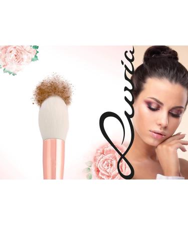 Luvia E206 Cone-Shaped Powder Brush | Vegan Essentials Face Definer in Nude/Ros gold | Premium Makeup Brush for Flawless Finish - Buy Online on GoSupps.com