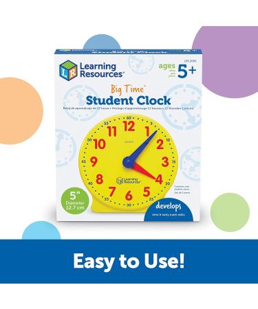 Big Time Learning 12-Hour Learning Watch - Interactive Clock for Kids | Educational Time Management Tool for Children Aged 5+ - Buy Online on GoSupps.com
