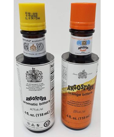 Angostura Aromatic & Orange Bitters Set - 4 Fl. oz | Premium Cocktail Enhancers - Buy Online on GoSupps.com