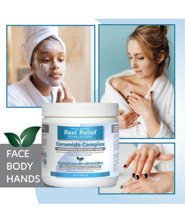 Ceramide Complex Cream - Moisturizing Face & Body Cream for Dry Skin | Fragrance-Free 14 OZ - Buy Online on GoSupps.com