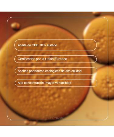 CBD HOME Oils CBD Oil 10 30 ml Isolate Base of Coconut Oil MCT and Organic Hemp Seed Oil Omega 369 Certified Cannabidiol 3000 mg Made in the EU - Buy Online on GoSupps.com