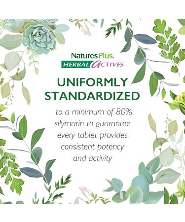Nature's Plus Milk Thistle 500 mg - Herbal Actives Extended Release 30 Tablets - Buy Online on GoSupps.com