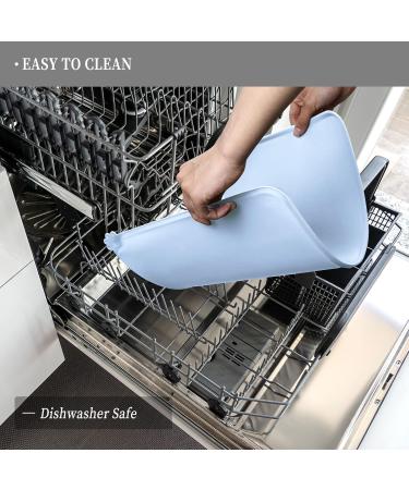 Reopet Silicone Pet Feed Mats - Waterproof Dog & Cat Mats with Elevated Edges - 87 x 57 cm (1 Pack) - Ideal for Mess-Free Feeding - Buy Online on GoSupps.com