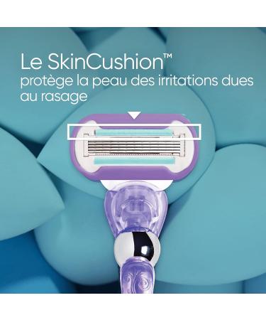 Gillette Venus Deluxe Smooth Swirl X3 Blade Refills For Women 5 Blades Blue 3 Count (Pack of 1) - Buy Online on GoSupps.com
