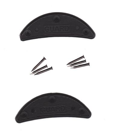 Guard Quality Heel and Toe Plates Polyurethane (Plastic) Taps Savers 1 Pair Self-Adhesive with Nails (Size 6)