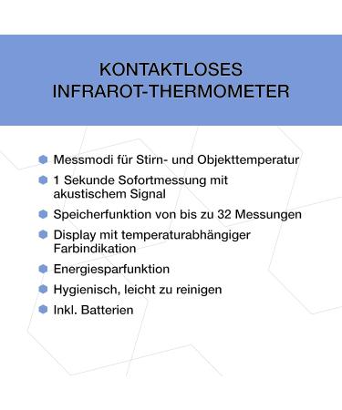 Buy Liavince Contactless Infrared Thermometer Fast 1-Second Measurement for Babies & Adults Accurate Fever Detection Memory Function Ideal for Body & Object Use International Shipping Available - Buy Online on GoSupps.com