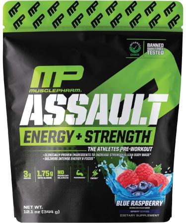 Muscle Pharm ASSAULT - Blue Raspberry - 30 Servings