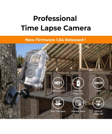 Brinno Time Lapse Camera BCC300 M Outdoor Construction Jobsite Plant Weather Timelapse Camera LCD Screen Extended Battery Life IPX4 Water-Resistant Wall Mount - Buy Online on GoSupps.com