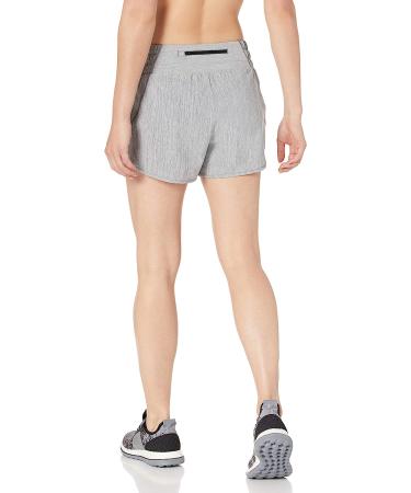Amazon Essentials Women's Standard-Fit Ruched Waistband Running Short - Grey Heather, Large - Buy Online on GoSupps.com