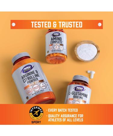 Now Foods Sports Nutrition L-Arginine Double Strength 1000mg Nitric Oxide Precursor Amino Acids 180 Tablets 180 Count (Pack of 1) - Buy Online on GoSupps.com