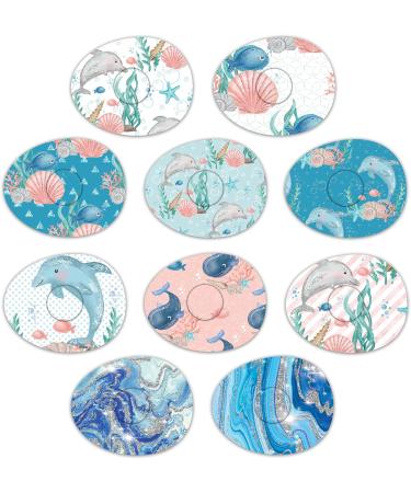 Rockadex Adhesive Patches - Custom-Designed for Freestyle Libre Sensor - Ocean Mix 10 Pack - Diabetic Supplies - Buy Online on GoSupps.com