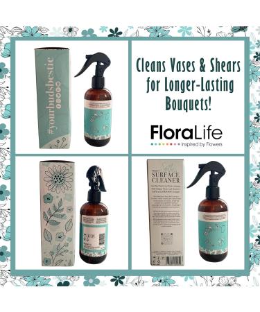Floralife Surface Cleaner - Gentle Multi-Surface Spray for Flower Vases & Tools - 8oz | Eco-Friendly Cleaning Solution - Buy Online on GoSupps.com