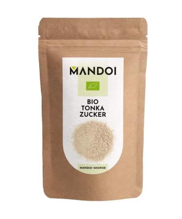 Mandoi ORGANIC Tonka Sugar 200g finest Tonka sugar made from cane sugar and Tonka beans. Ideal replacement for vanilla sugar.
