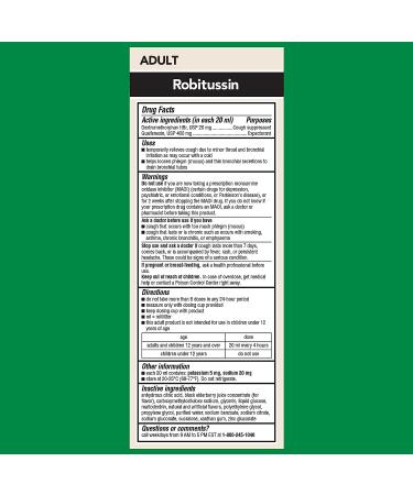 Robitussin Maximum Strength Elderberry Cough Plus Chest Congestion DM - Non-Drowsy Relief for Adults - 16 Fl Oz (Pack of 2) - Buy Online on GoSupps.com
