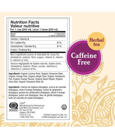 Yogi Tea - Egyptian Licorice Tea (3 Pack) - Herbal Tea with Licorice Root Cinnamon Cardamom and Clove - Caffeine Free Organic Tea - 48 Tea Bags - Buy Online on GoSupps.com