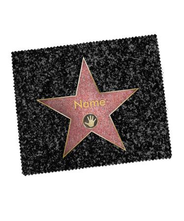 Herz & Heim Glasses cleaning cloth - Walk of fame - with your desired name