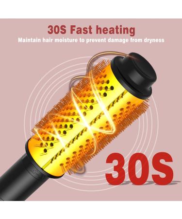 3 in 1 Thermal Curling Iron Brush Set - Instant Heat Interchangeable Ceramic Wands Digital Display for Perfect Curls - Buy Online on GoSupps.com