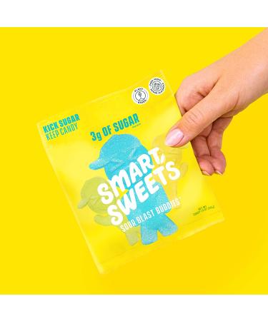 SmartSweets Sour Blast Buddies  Candy with Low Sugar (3g)  Low Calorie (100)  No Artificial Sweeteners  Plant-Based  Gluten-Free  Non-GMO  Healthy Snack for Kids & Adults  1.8oz (Pack of 12) 1.8 Ounce (Pack of 12) - Buy Online on GoSupps.com