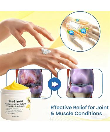 Bee Vem Pain Relief & Bone Healing Cream - Professional Pain-Relief Bone Healing Ointment for Back Neck Hands & Knee Joint Therapy Joint Relief Ointment Effectively improve joint mobility - Buy Online on GoSupps.com