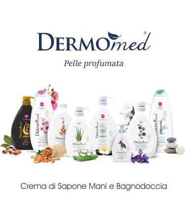 Italchimica Srl Dermomed Argan shower bath has a skinfriendly and gentle effect with hyaluronic acid 100 Made in Italy pH value 55 dermatologically tested 12 packs of 650 ml Argan 650 ml Confezione da 12 - Buy Online on GoSupps.com