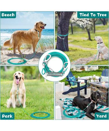 Buy 9m Dog Reading Cable - Tension Rope with Spring Ideal for Garden & Camping - Durable Up to 56.7 kg - Buy Online on GoSupps.com