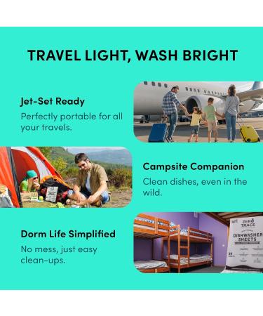 Eco-Friendly Zero Trace Dishwasher Detergent Sheets - Plant Powered 38 Count More Efficient than Pods & Tablets - Buy Online on GoSupps.com